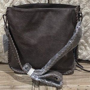 Elegant Black Leather Shoulder Bag